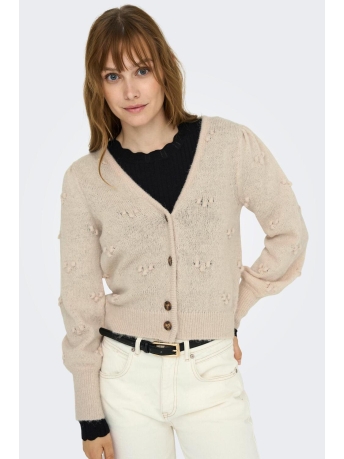 Jacqueline de Yong Vest JDYSIGRID LIFE L/S DOT BUTTON CARDI 15271419 Cement