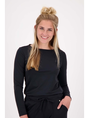 Zusss T-shirt TRAVEL TOP MET BOOTHALS 0304 035 ZWART