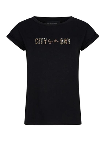 Lofty Manner T-shirt T SHIRT MOIRE MU124 BLACK