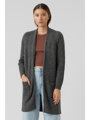 Vero Moda Vest VMJACA LS OPEN CARDIGAN NOOS 10274465 DARK GREY MELANGE
