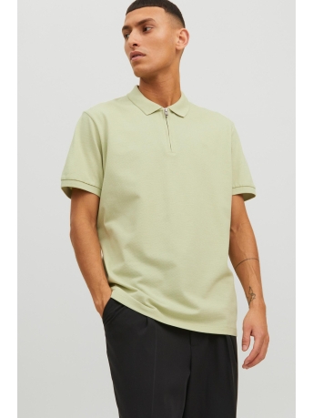 Jack & Jones Polo JPRBLASCOTT ZIP SS POLO SN 12236235 Caladon Green