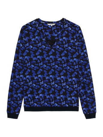 Sandwich T-shirt TOP MET ABSTRACTE PRINT 21102046 80041