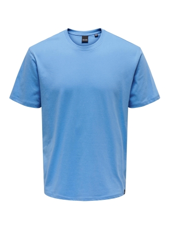 Only & Sons T-shirt ONSMAX LIFE REG SS STITCH TEE NOOS 22025208 MARINA