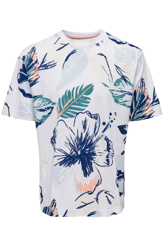 ONSARTHUER RLX SAGE LEAF AOP SS TEE 22026066 Bright White