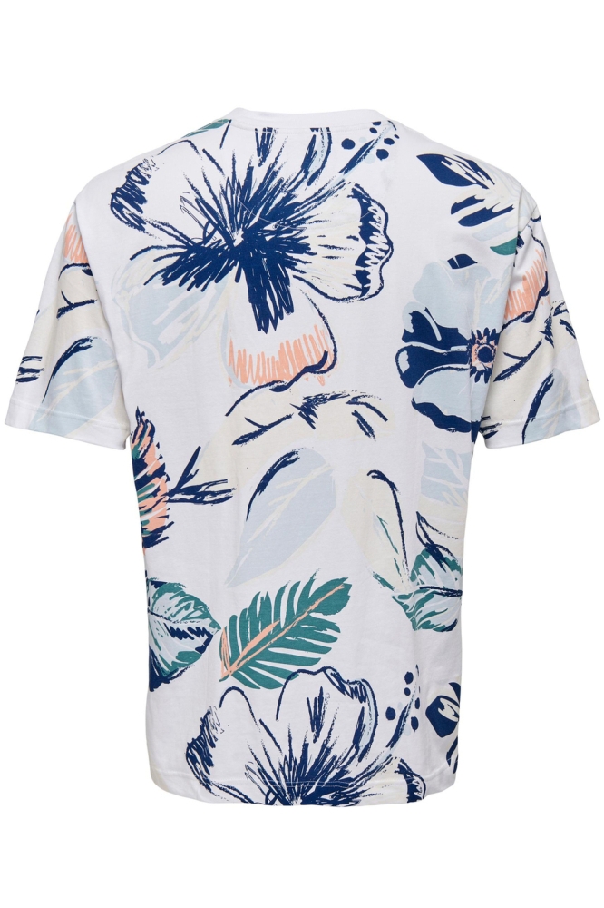 ONSARTHUER RLX SAGE LEAF AOP SS TEE 22026066 Bright White
