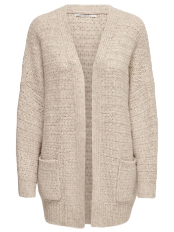 Only Vest ONLNEW CHUNKY L/S LOOSE CARDGAN KNT 15268017 PUMICE STONE