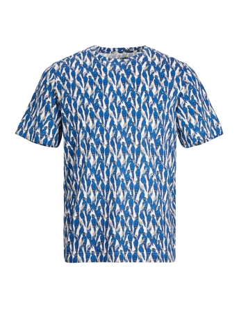 Jack & Jones T-shirt JORPALMA CONVERSATIONAL AOP TEE SS 12234278 CLOUD DANCER/ BIRDS