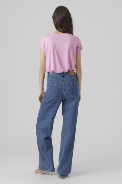 Vero Moda roze dames t-shirt | Vooraanzicht