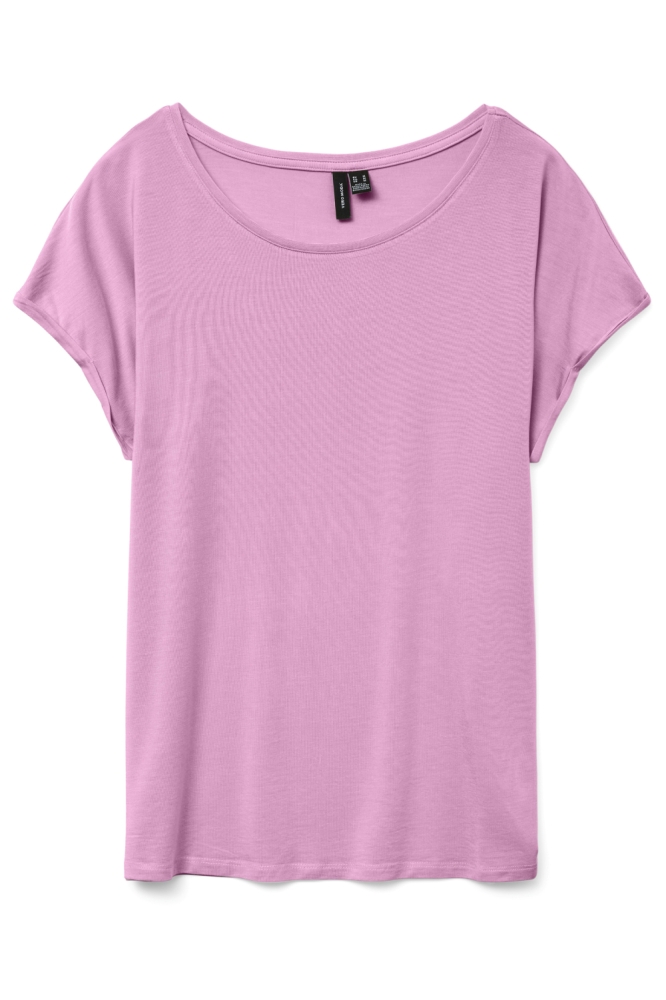 Vero Moda roze dames t-shirt | Model