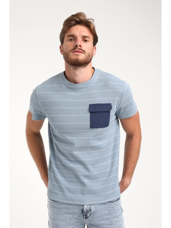 Gabbiano T-shirt T SHIRT MET BORSTZAK 153509 BLUE ROCK