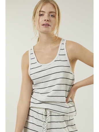 10 Days Top SINGLET SINGLE STRIPE 20 452 3201 3001 soft white melee/black