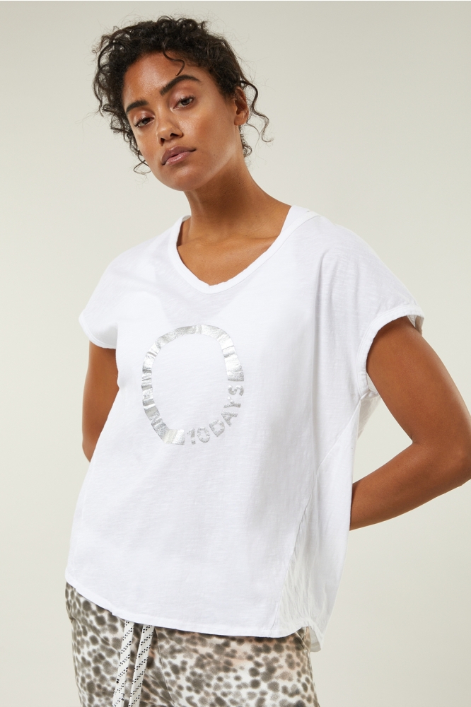 SHORTSLEEVE TEE CIRCLE 20 746 3201 1001 WHITE