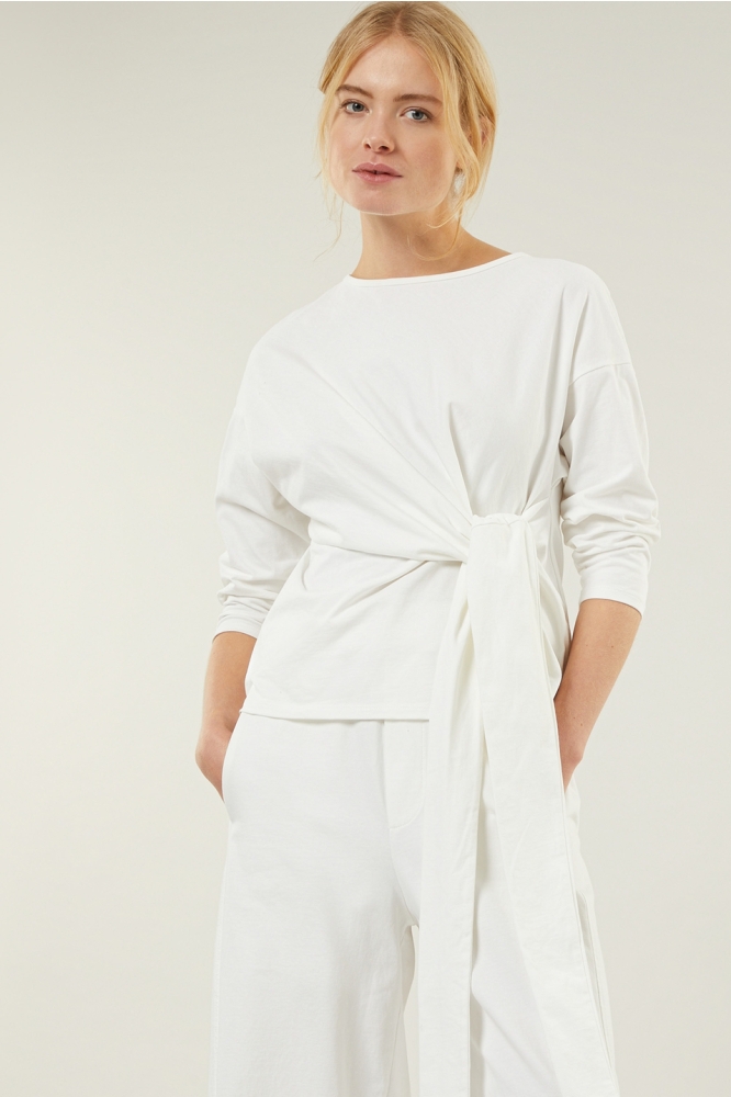 KNOTTED TEE 20 771 3201 1002 ECRU
