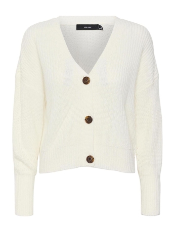 Vero Moda Vest VMLEA LS V-NECK CUFF CARDIGAN NOOS 10273853 CLOUD DANCER