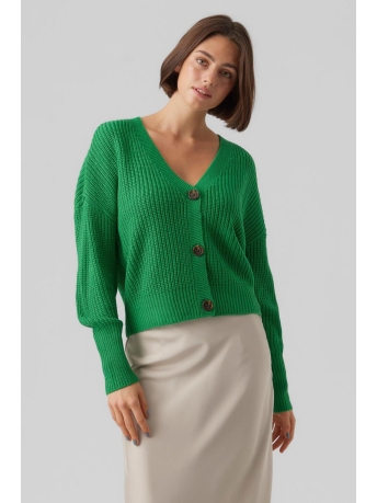 Vero Moda Vest VMLEA LS V-NECK CUFF CARDIGAN  NOOS 10273853 BRIGHT GREEN