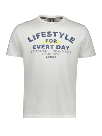 Lerros T-shirt SERAFINO MET PRINT 2323005 100