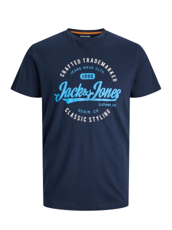 Jack & Jones T-shirt JJMIKK TEE SS CREW NECK 12235218 NAVY BLAZER