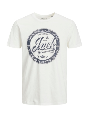 Jack & Jones T-shirt JJEJEANS TEE SS O-NECK NOOS 22/23 12210949 CLOUD DANCER