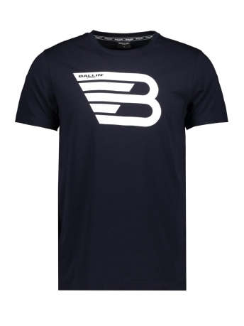 Ballin T-shirt TSHIRT WITH CHESTPRINT 19104 43 DARK BLUE