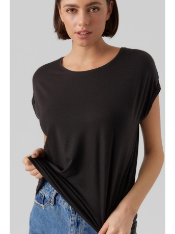 Vero Moda T-shirt VMAVA PLAIN SS TOP GAJRS NOOS 10284468 BLACK