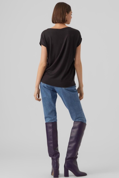 Vero Moda zwarte dames t-shirt | Model