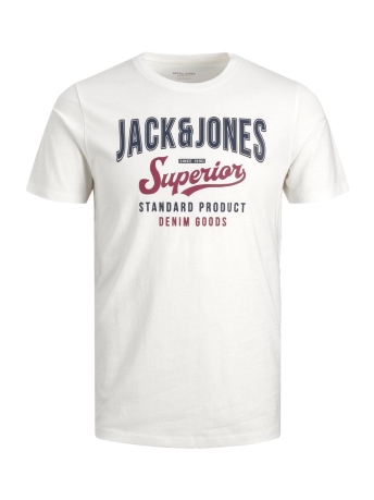 Jack & Jones T-shirt JJELOGO TEE SS O-NECK 2 COL SS23 SN 12220500 CLOUD DANCER