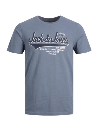 Jack & Jones T-shirt JJELOGO TEE SS O-NECK 2 COL SS23 SN 12220500 FLINT STONE