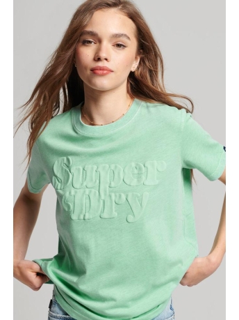 Superdry T-shirt VINTAGE COOPER CLASSIC TEE W1010865A SEA GLASS