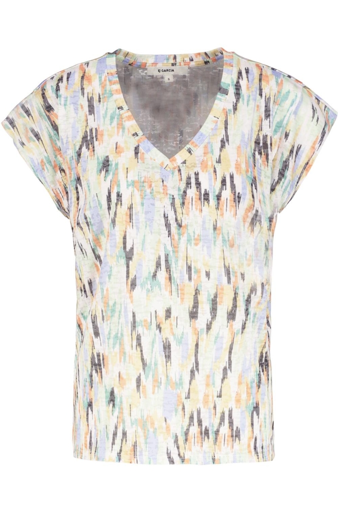 T SHIRT MET PRINT B30205 4294 WHITECAP