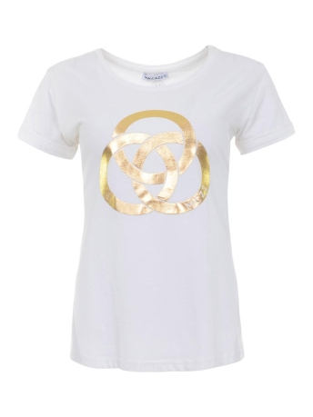 Maicazz T-shirt YSSA T-SHIRT SP23 75 021 OFF WHITE-GOLD