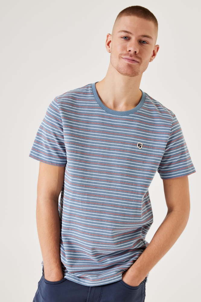 GESTREEPT T SHIRT B31204 4815