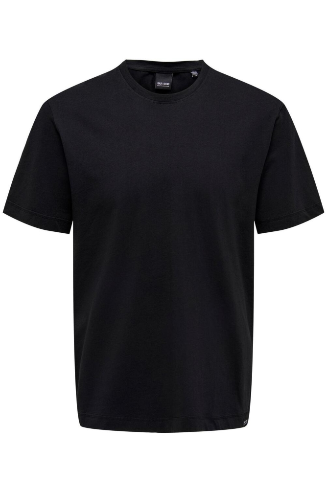 ONSMAX LIFE REG SS STITCH TEE NOOS 22025208 BLACK