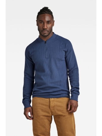 G-Star RAW T-shirt JIRGI SLIM TWEETER KORTE RITS D23512 D271 Rank Blue