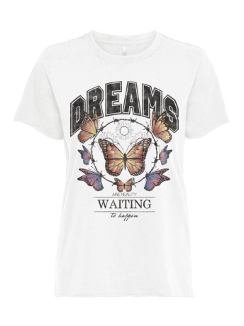 Only T-shirt ONLELLA S/S TOP CC JRS 15310803 CLOUD DANCER/ELLA DREAM