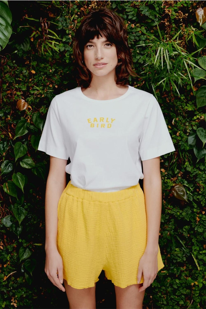 T SHIRT PRINT S23F1224 01 152 WHITE SUN