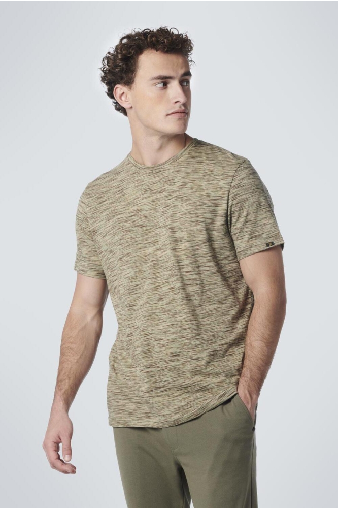 T SHIRT CREWNECK MULTI COLOURED YARN 19340208SN 155 SMOKE GREEN