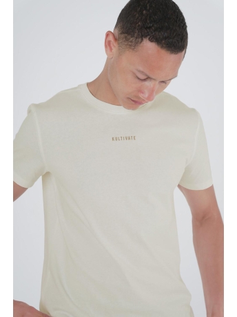 Kultivate T-shirt TS UNDERSTANDING 2201040201 226 EGRET