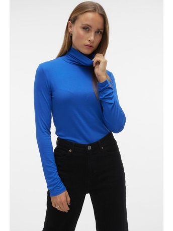 Vero Moda T-shirt VMALBERTE LS ROLLNECK TOP JRS NOOS 10293803 Beaucoup Blue