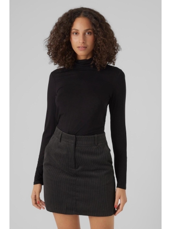 Vero Moda T-shirt VMALBERTE LS ROLLNECK TOP JRS NOOS 10293803 Black