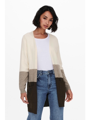 Only Vest ONLQUEEN L/S LONG CARDIGAN KNT NOOS 15158746 Whitecap Gray
