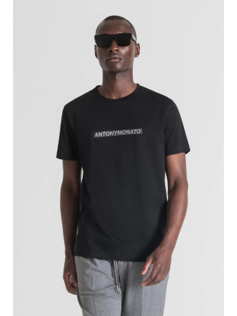 Antony Morato T-shirt DETROIT MMKS02223 FA100144 9000 BLACK