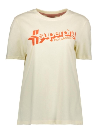 Superdry T-shirt VINTAGE SHADOW TEE W1011049A  MIDWEST CREAM