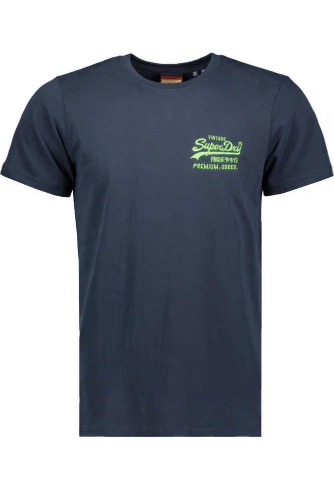 VINTAGE VL NEON TEE M1011478A ECLIPSE NAVY