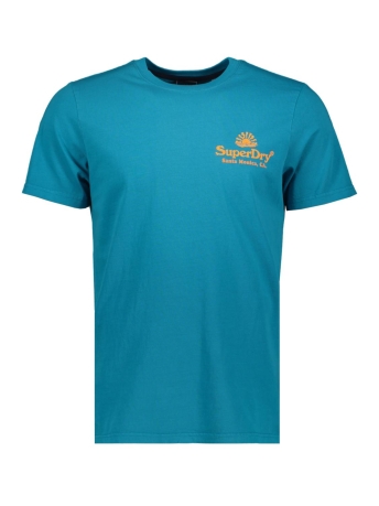 Superdry T-shirt VINTAGE VENUE NEON TEE M1011678A ENAMEL BLUE