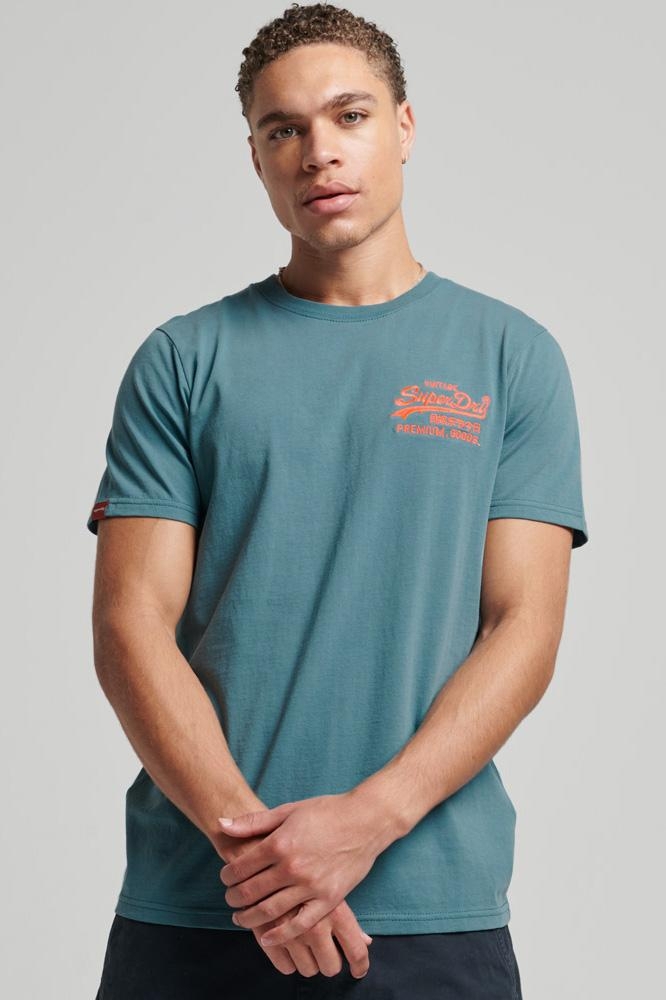 VINTAGE VL NEON TEE M1011478A HYDRO BLUE