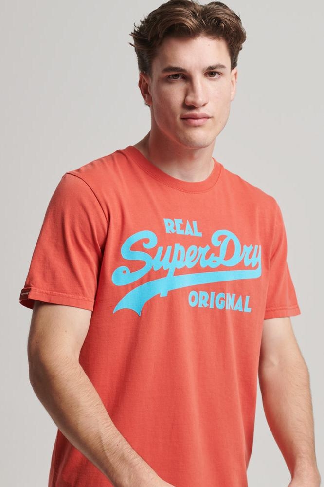 VINTAGE VL NEON TEE M1011478A AMERICANA RED