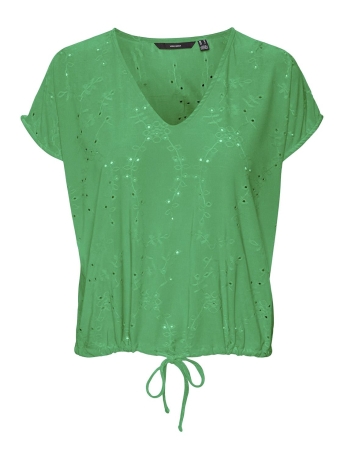 Vero Moda T-shirt VMCAMIL CAP SLEEVE TOP JRS 10287345 BRIGHT GREEN
