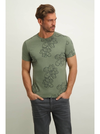 BlueFields T-shirt JERSEY T SHIRT MET PRINT EN RONDE HALS 36433013 3400
