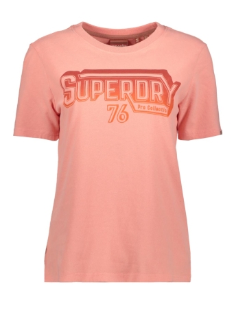 Superdry T-shirt VINTAGE SHADOW TEE W1011049A BURNT CORAL