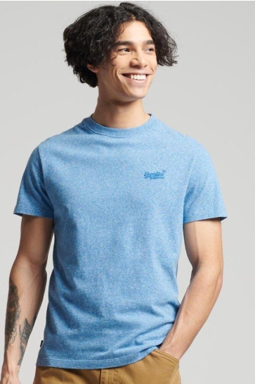 Superdry T-shirt VINTAGE LOGO EMB TEE M1011245A FRESH BLUE GRIT